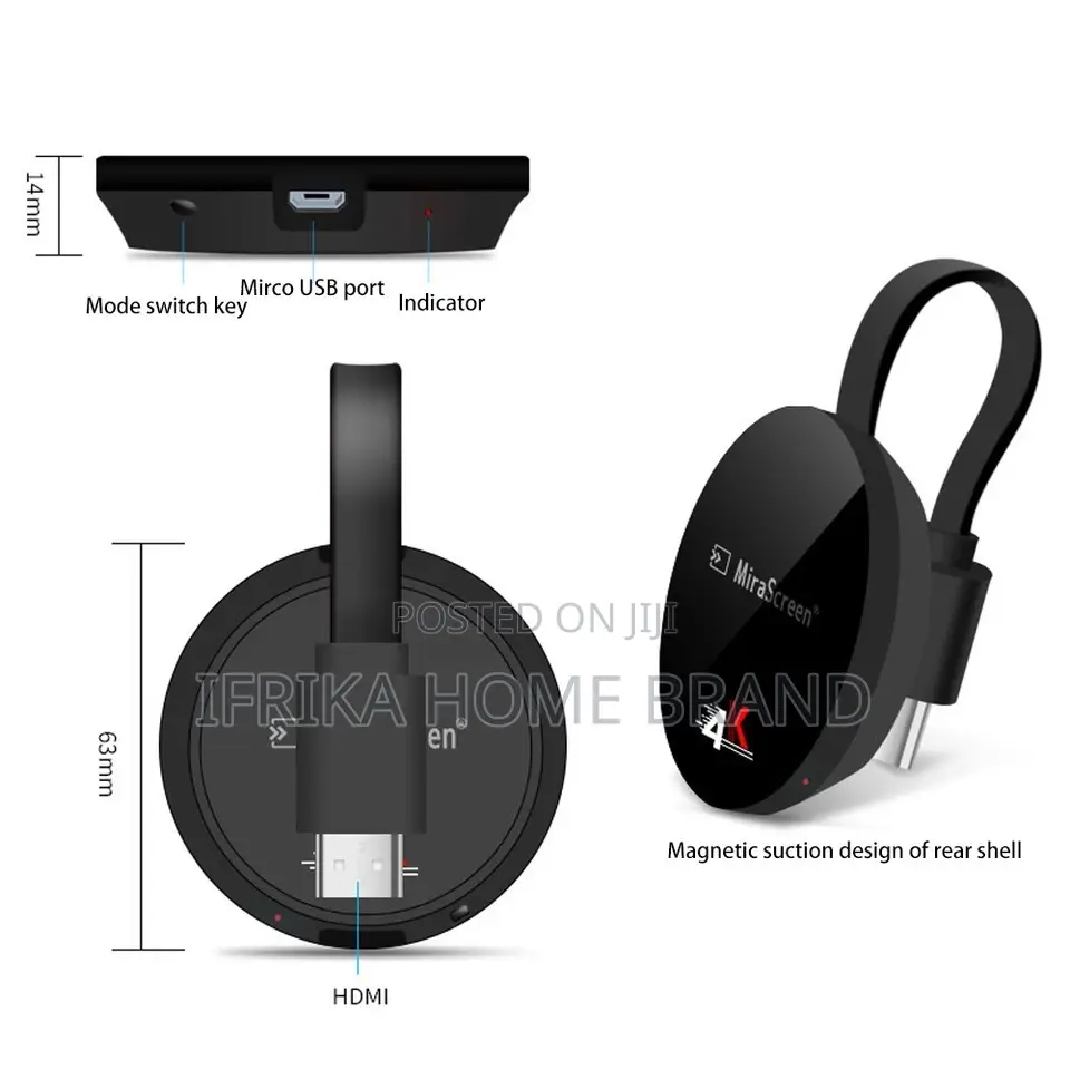 Wireless Display Adapter 1080P Mobile Mirror Screen Cast