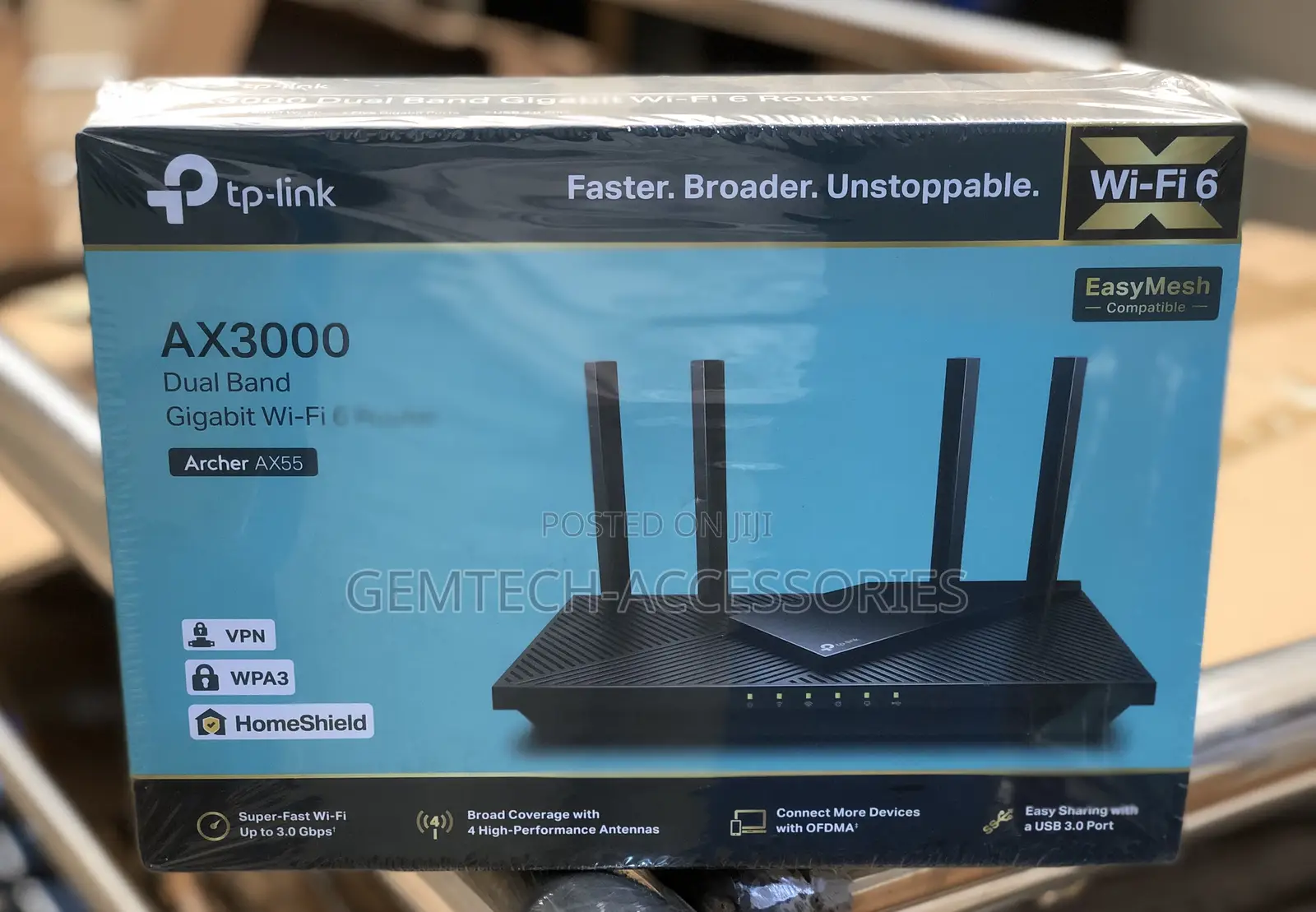 Archer AX55 AX3000 Dual Band Gigabit Wi-Fi 6 Router