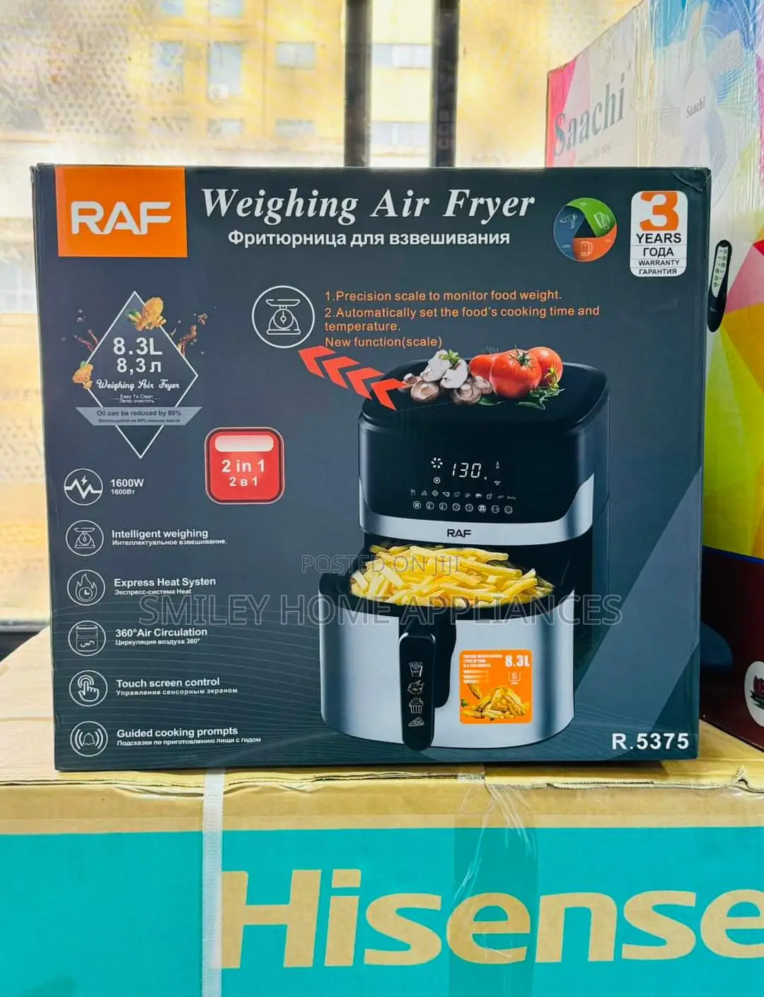8.3ltrs Raf Weighing Air Fryer