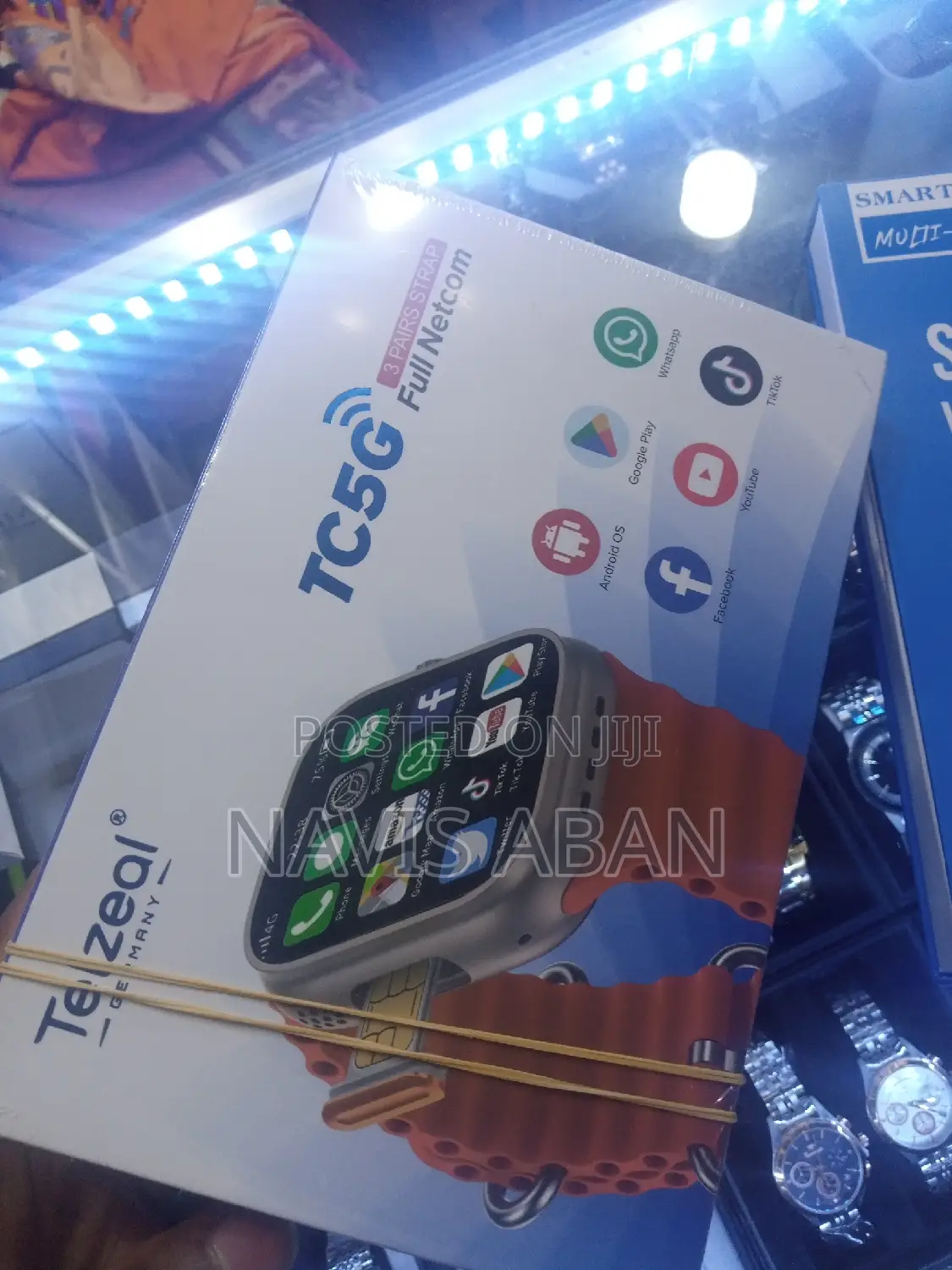 Telzeal Genuine Snart Watch With Youtube,Tiktok and Internet