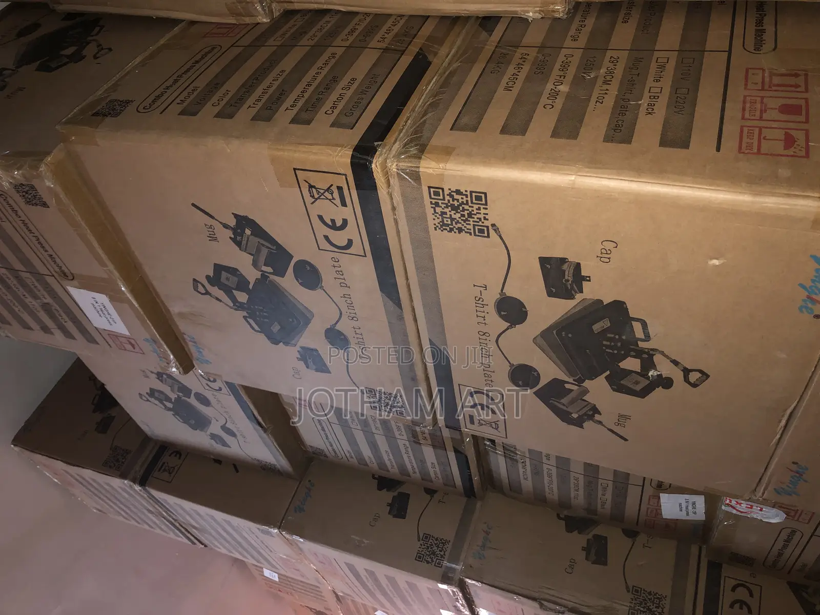 8 In1 Heat Press Machines Big Stock