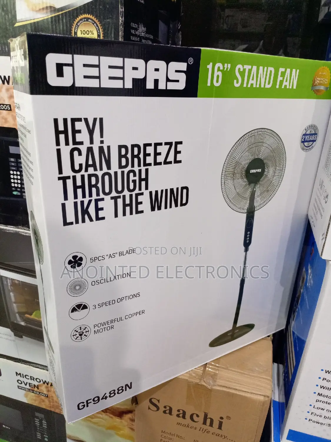 Geepas Stand Black