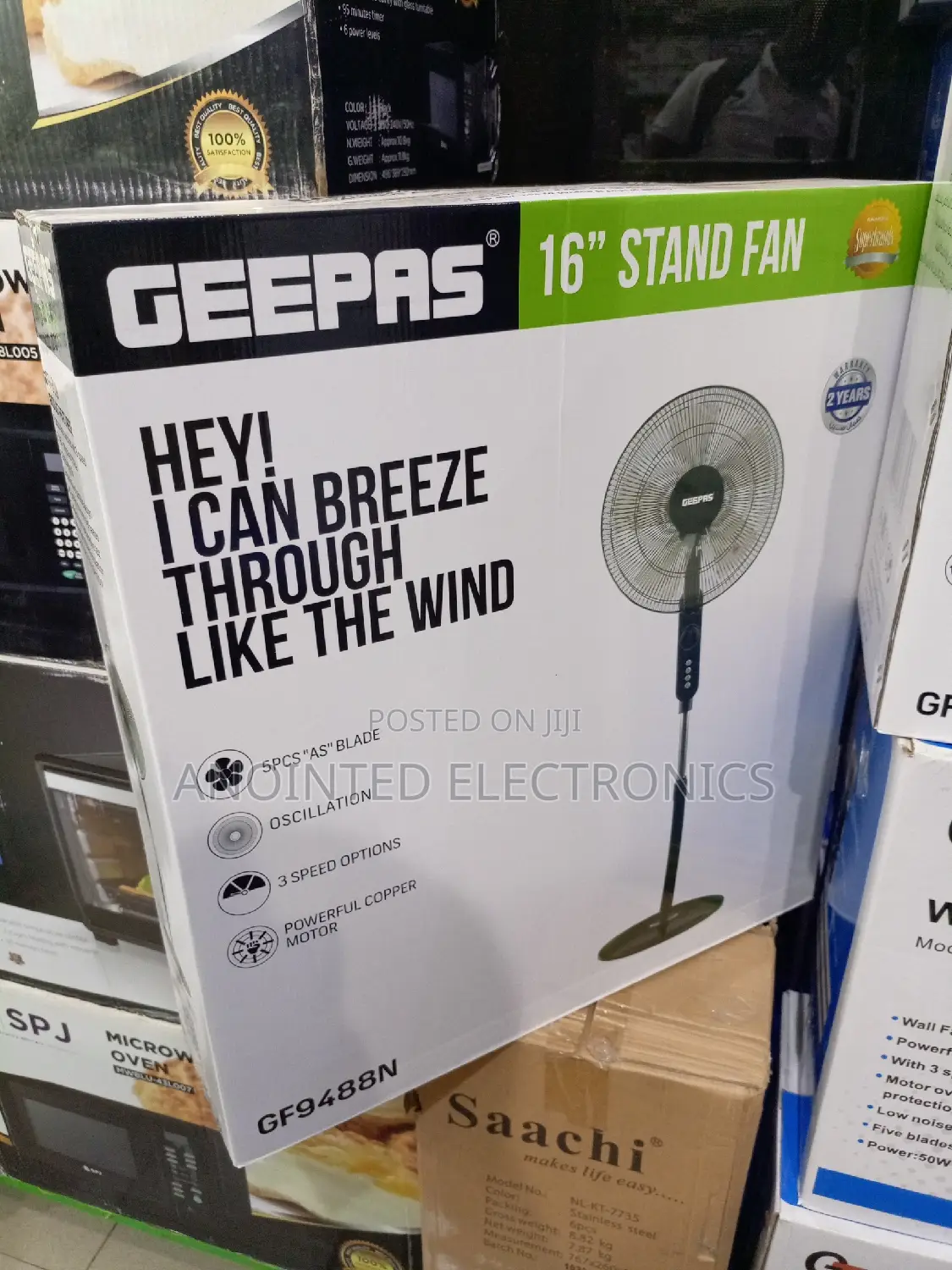 Geepas Stand Black