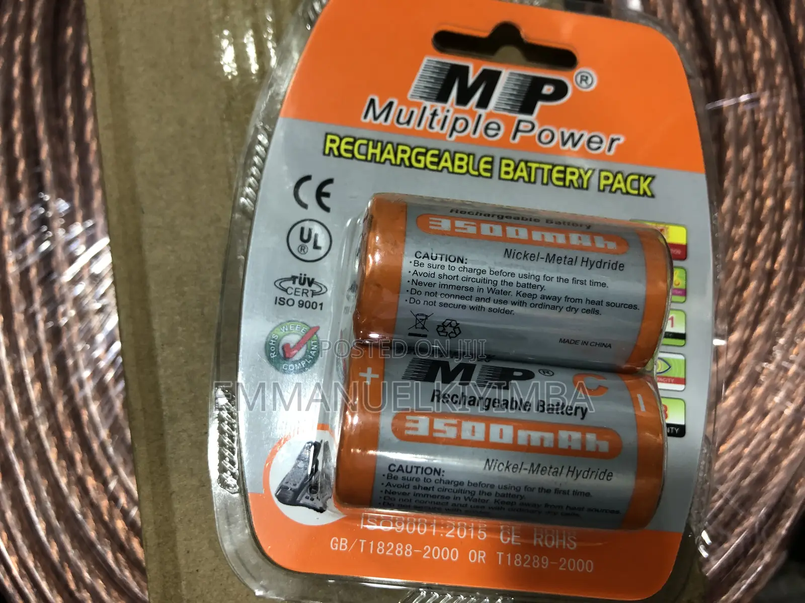 MP Rechargable Batry C Type