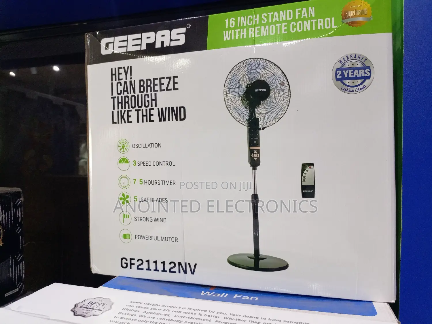 Geepas Stand Fans With a Remote