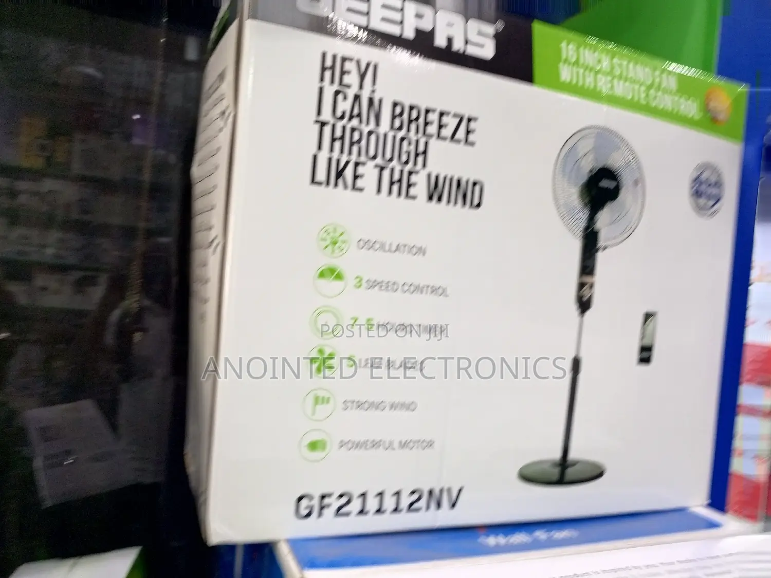 Geepas Stand Fans With a Remote
