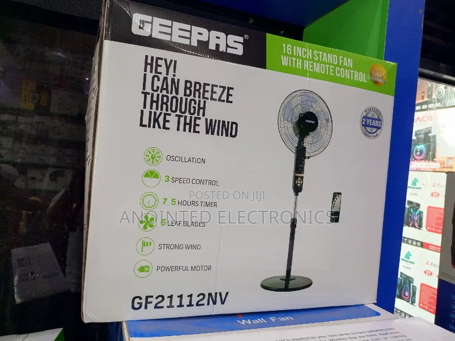 Geepas Stand Fans With a Remote