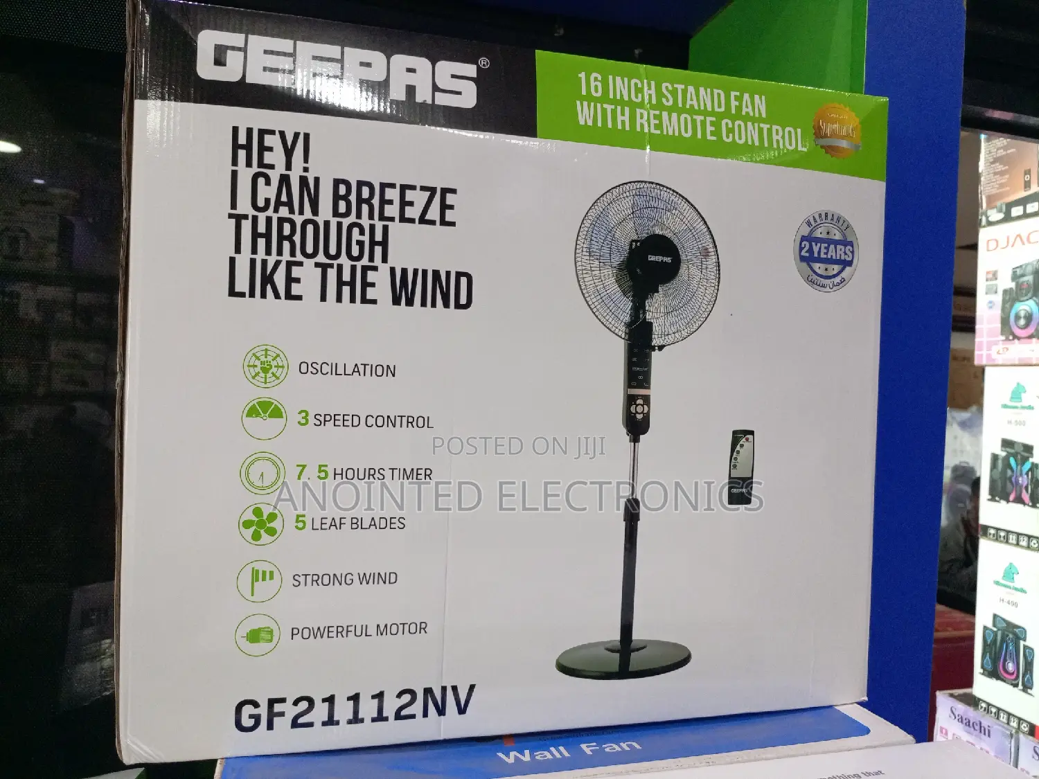 Geepas Stand Fans With a Remote