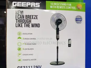 Geepas Stand Fans With a Remote