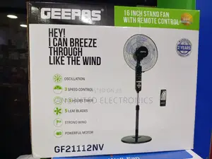 Geepas Stand Fans With a Remote