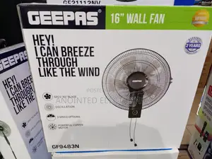Geepas Wall Fans Black