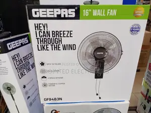 Geepas Wall Fans Black