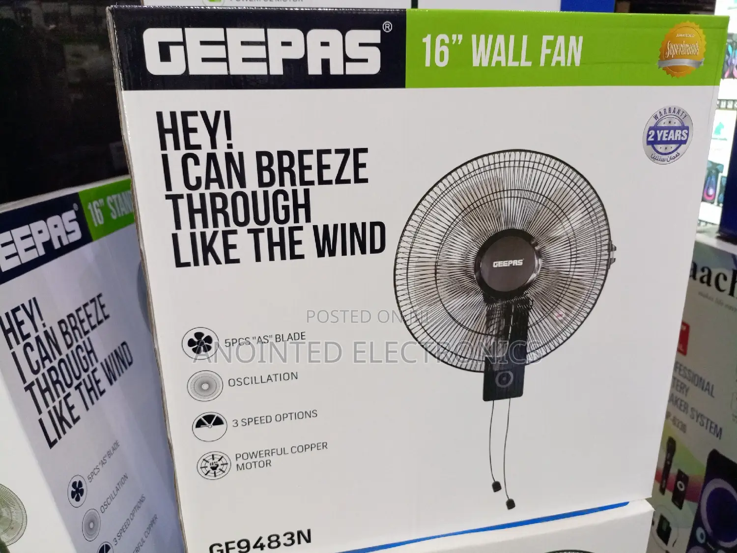 Orioriginal Wall Fans Black