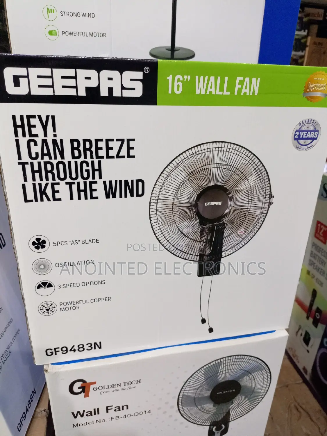 Orioriginal Wall Fans Black