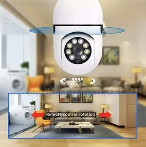 Bulb Camera 360° Pan/Tilt Panoramic Surveillance Camera