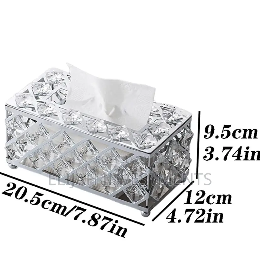 Modern Crystal Napkin/Tissue Holder