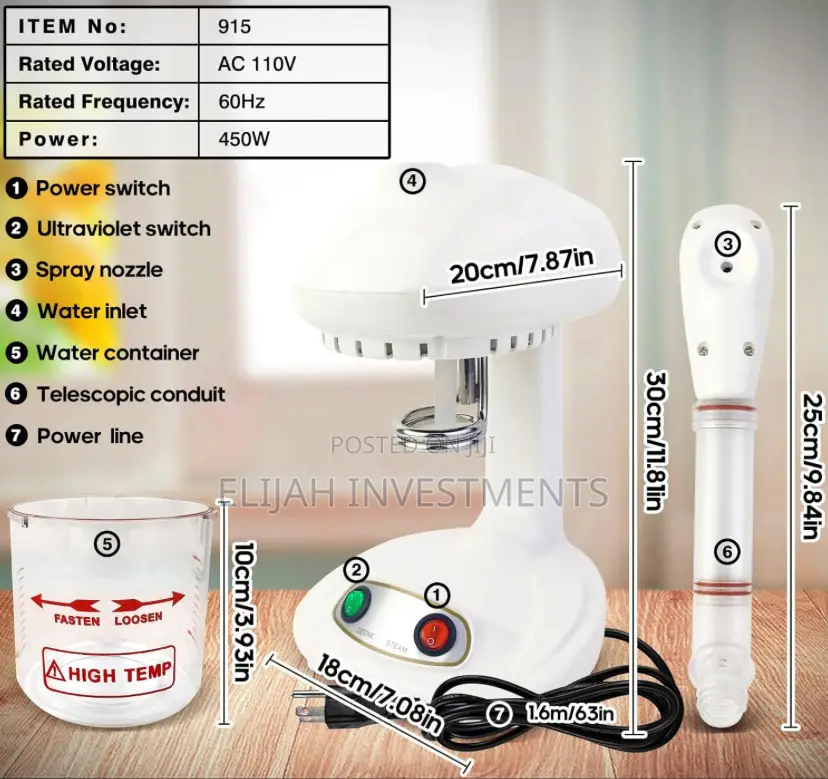 Nano Ionic Facial Steamer and Deep Facial Cleaner