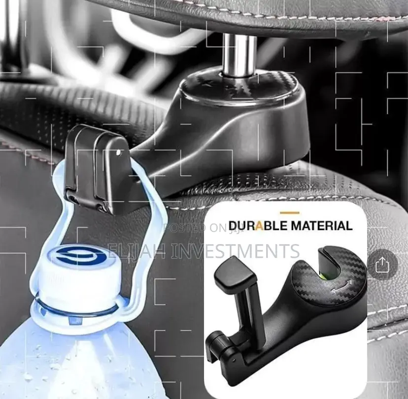 2in1 Car Headrest Hidden Hook