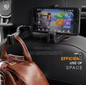2in1 Car Headrest Hidden Hook