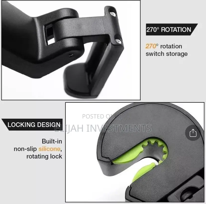 2in1 Car Headrest Hidden Hook