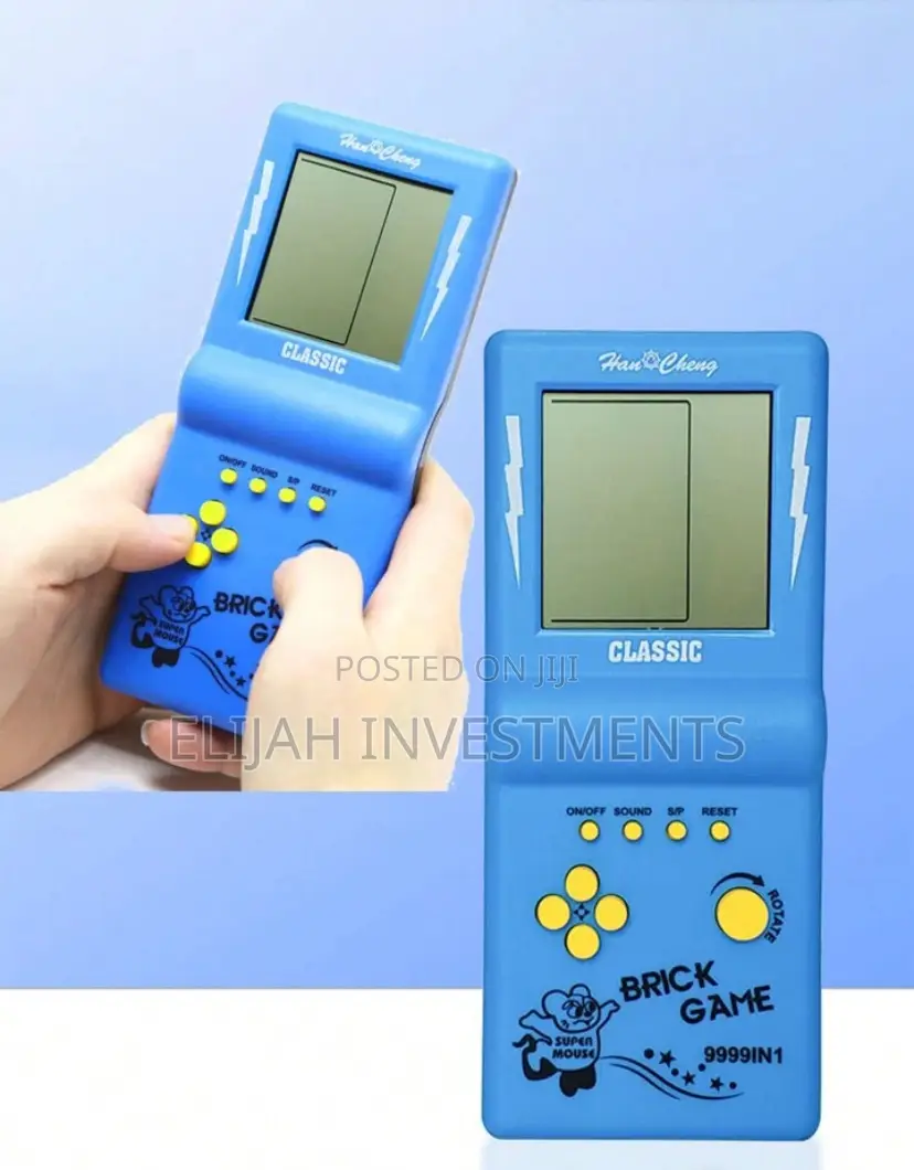 1pc Classic Handheld Brick Game for Kids