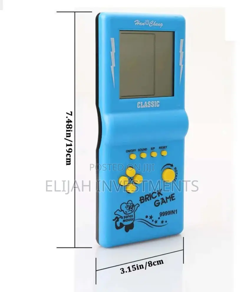 1pc Classic Handheld Brick Game for Kids