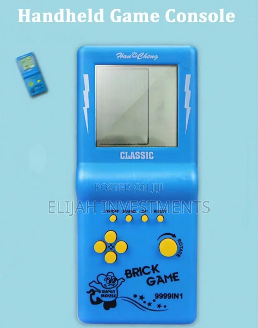 1pc Classic Handheld Brick Game for Kids