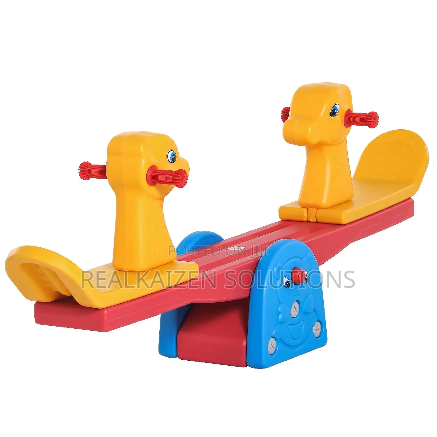 Indoor| Outdoor Kid Play Double Rocking Horse Plastic Seesaw