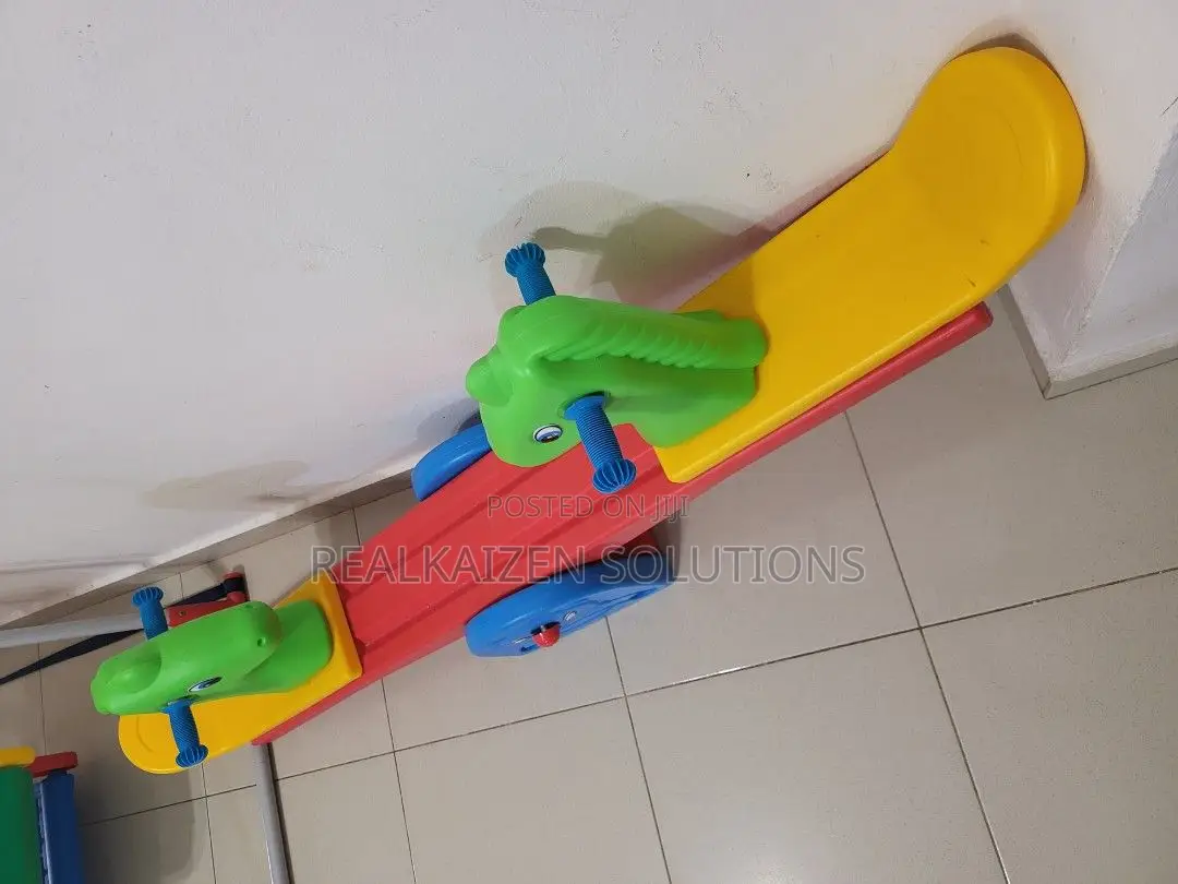 Indoor| Outdoor Kid Play Double Rocking Horse Plastic Seesaw