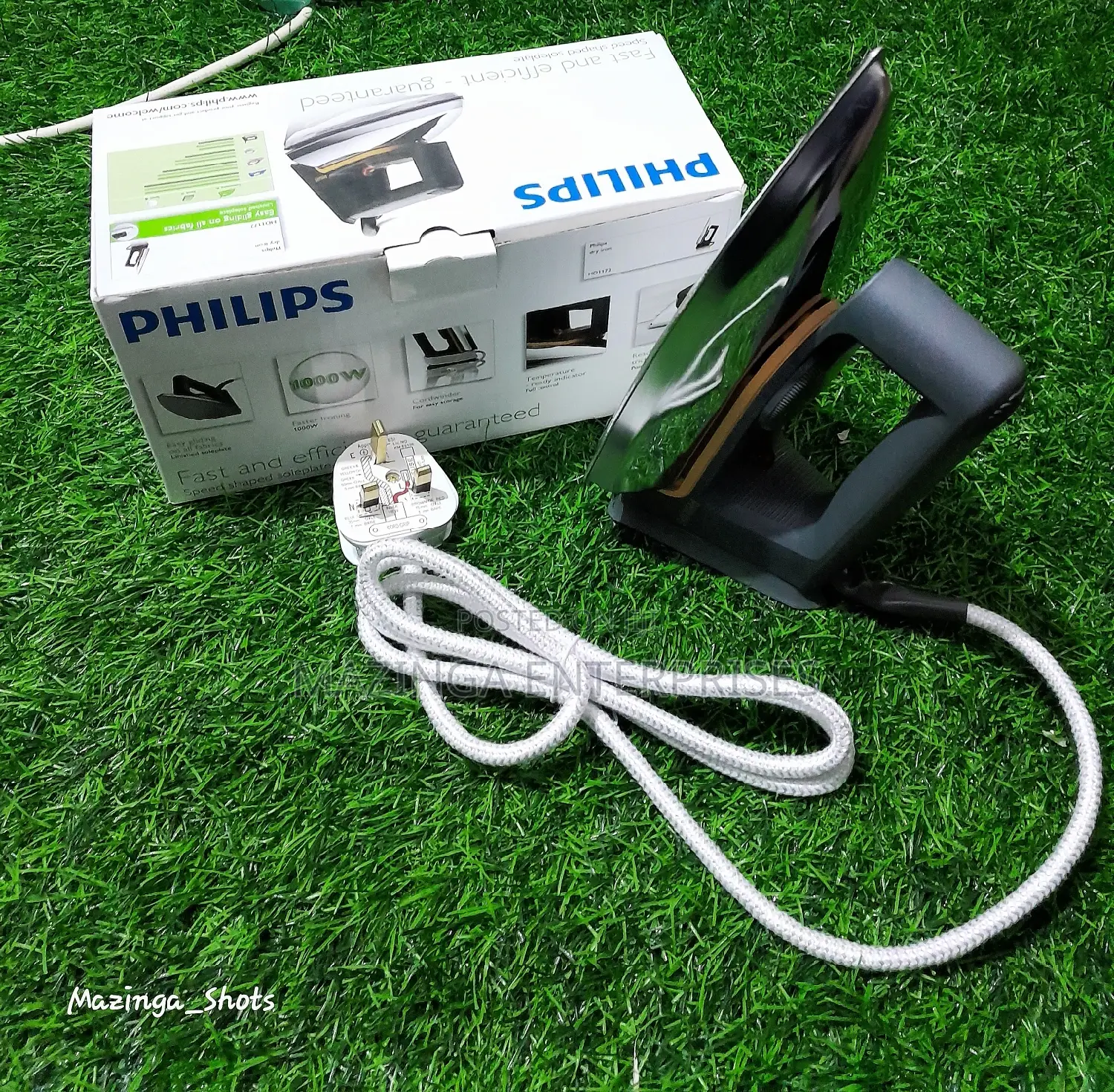 Original 3plug Phillips Fast and Efficient Flat Dry Iron