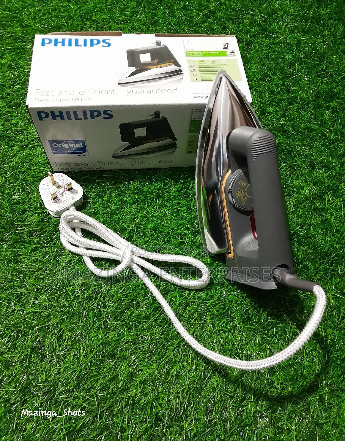 Original 3plug Phillips Fast and Efficient Flat Dry Iron