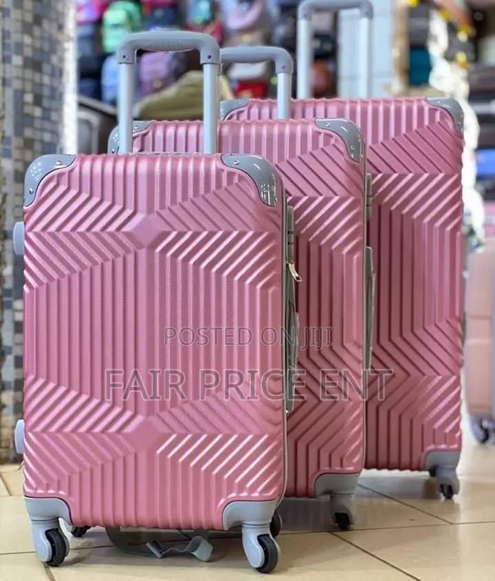 Classy VIP Plastic Suitcases. Large.( Pink)