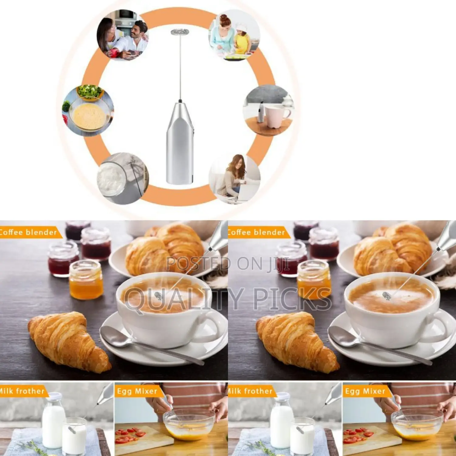 2 in 1 Rechargeable Egg Beater