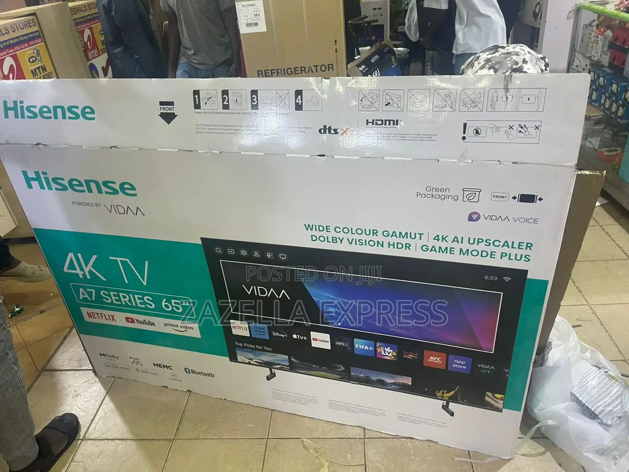 Hisense 65 Inch 65a6q Led Tv Smart4k Digital