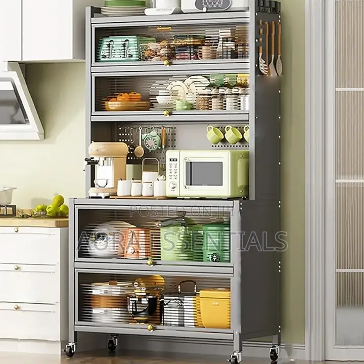 Kitchen Baker's Rack With Cabinet (6 Tiers)