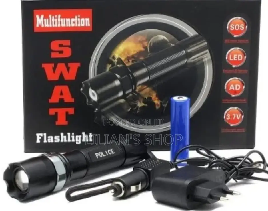 Usb Charging Multifunction SWAT Flashlight.