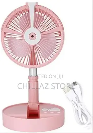 Wireless Portable FUSB Rechargeable Telescopic Remote Fan-