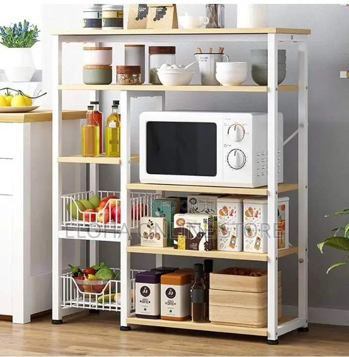 4/5 Tier Multifunctional Microwave Kitchen Stand