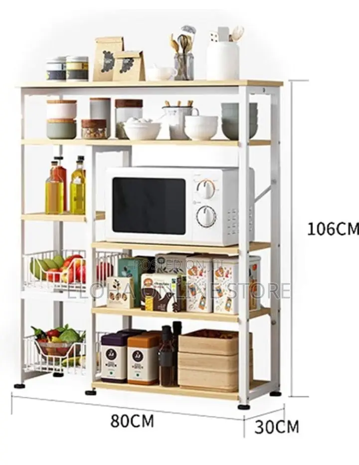 4/5 Tier Multifunctional Microwave Kitchen Stand