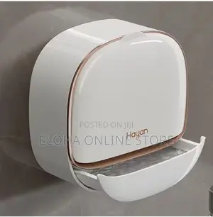 Wall-Mounted Drain Soap Box With Flip Lid