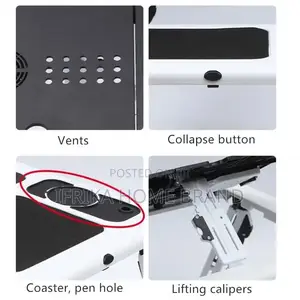 Foldable Laptop Stand Adjustable Computer Table Stand With Fan