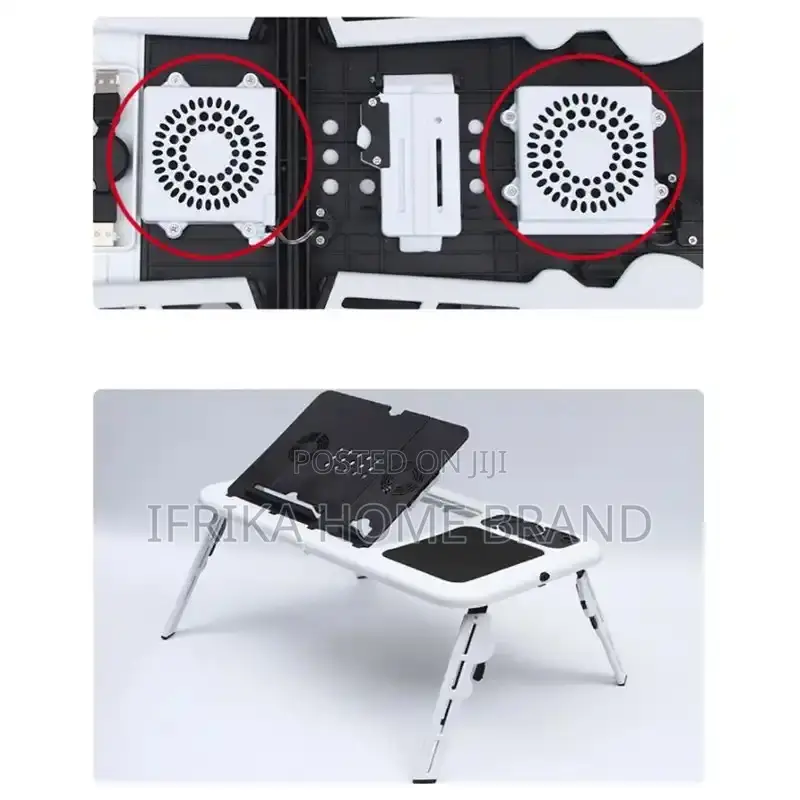 Foldable Laptop Stand Adjustable Computer Table Stand With Fan