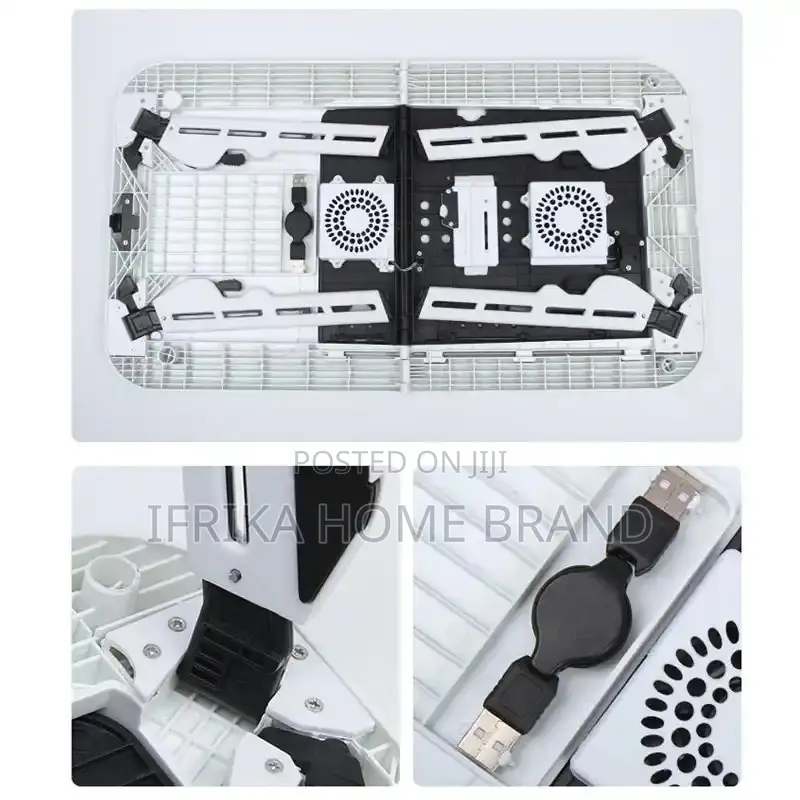 Foldable Laptop Stand Adjustable Computer Table Stand With Fan