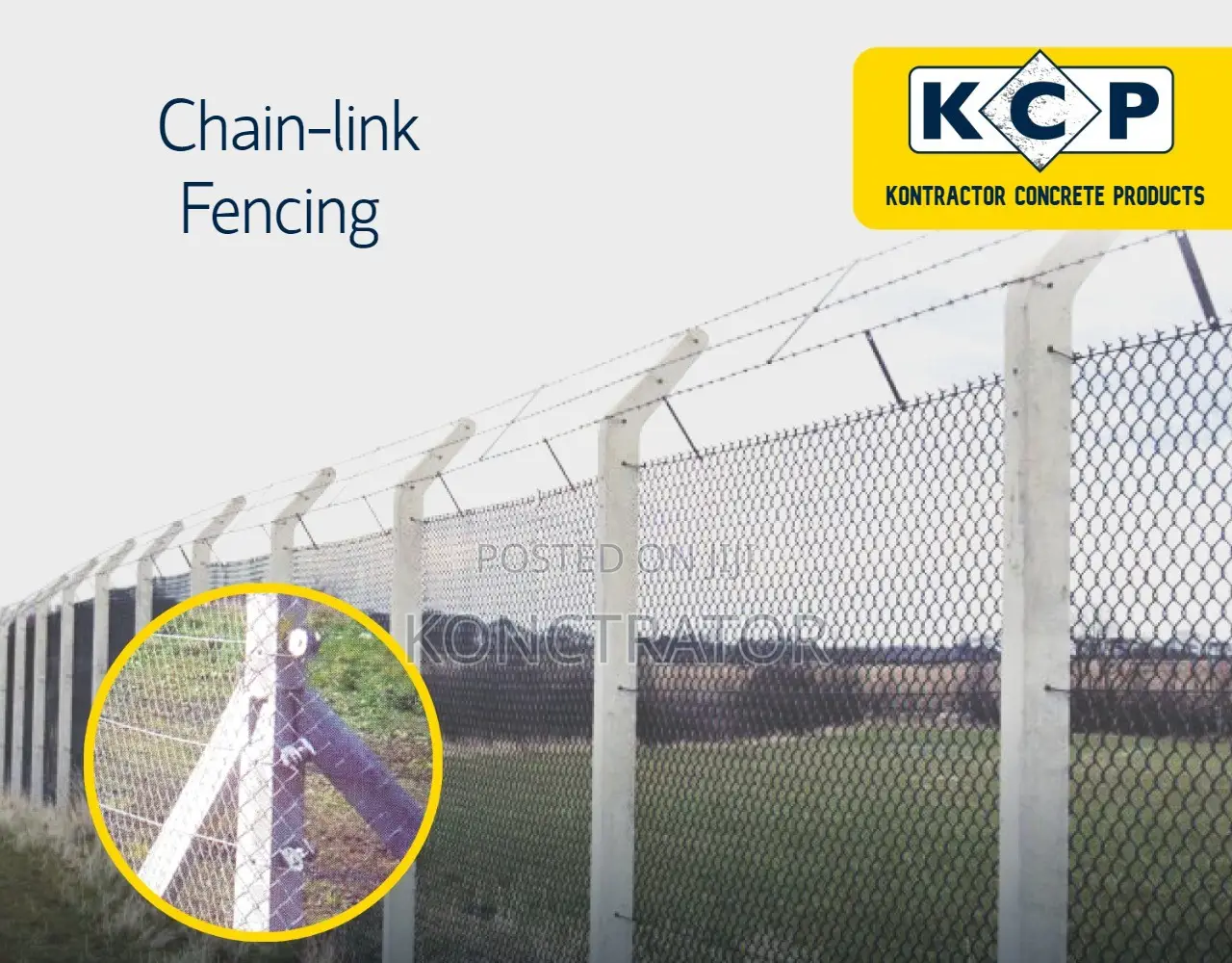 Chainlink Fence Installation for Schools, Churches, Hospital in Kira