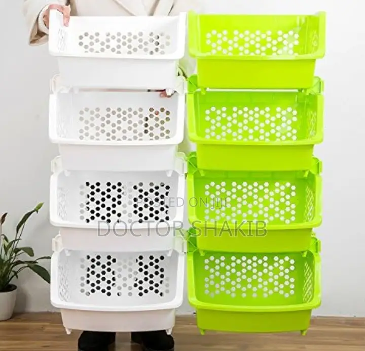 Multifunctional Stackable Household Fruit Storage Basket