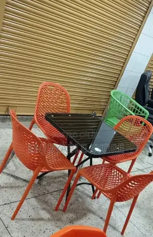Bar and Restaurant Table and Plastic Chairs