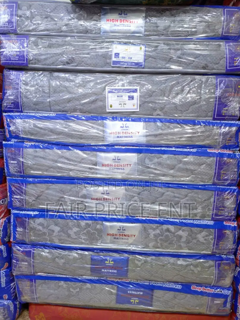 High Density Mattress. 5*6* 8 Inches.( Gray)