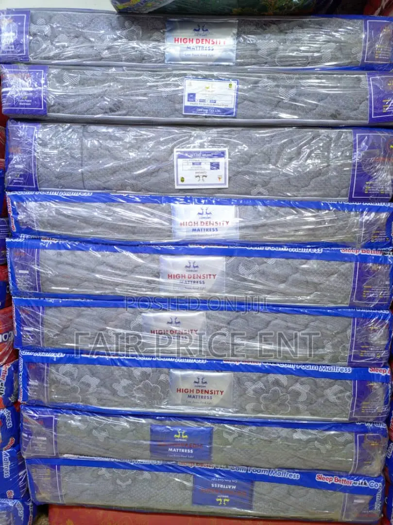 High Density Mattress. 5*6* 8 Inches.( Gray)
