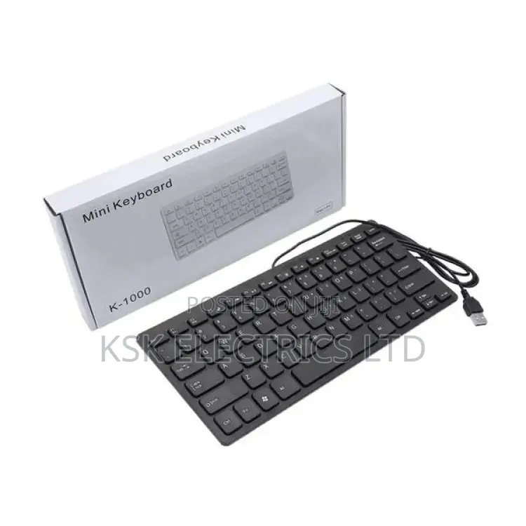  78 Keys Slim Wired USB Keyboard 4 Laptop Desktop