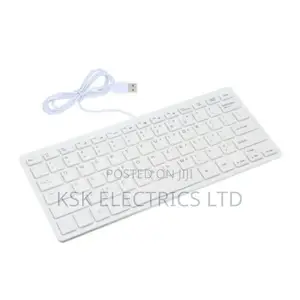  78 Keys Slim Wired USB Keyboard 4 Laptop Desktop